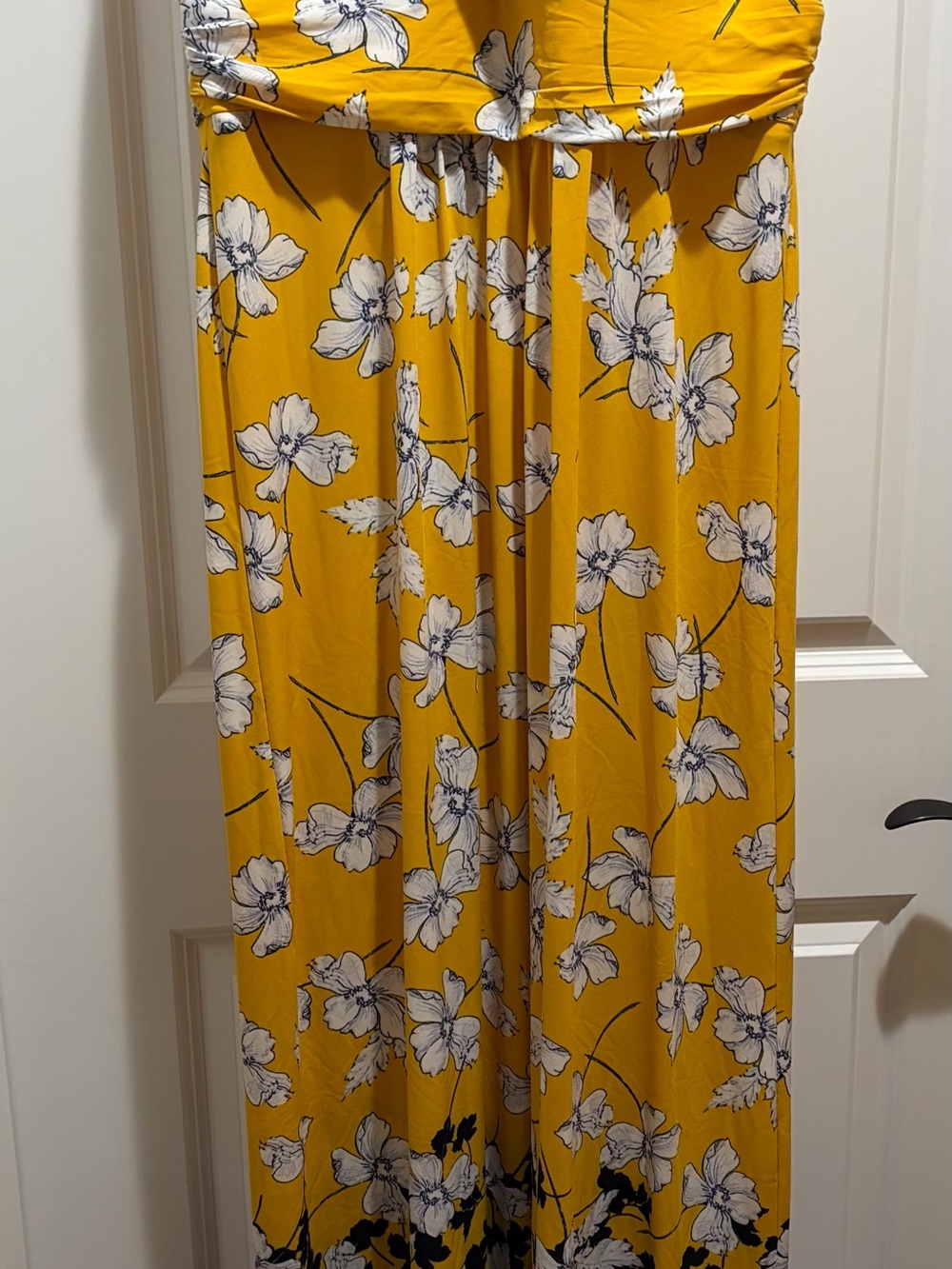 Chaps Yellow Floral Women’s Maxi Dress